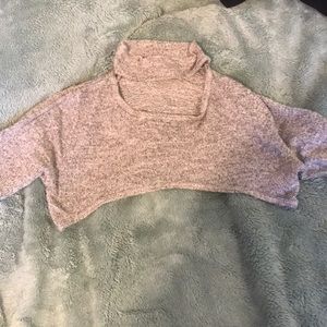 Gray crop top